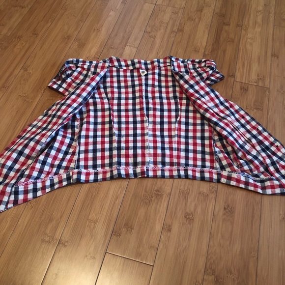 Plaid bottom tie crop top - Picture 5 of 5